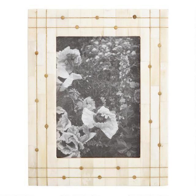 Gold Dot Inlay Bone Frame