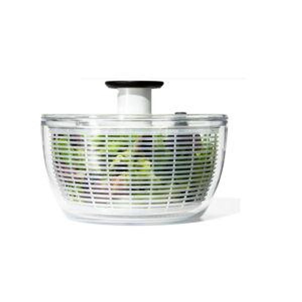 OXO Good Grips Salad Spinner | Lettuce Spinner | Fruit Washer | Fruit Washing Bowl with Strainer | Vegetable Cleaner | Salad Cleaner | Lettuce Washer | 6.22 Quart Capacity