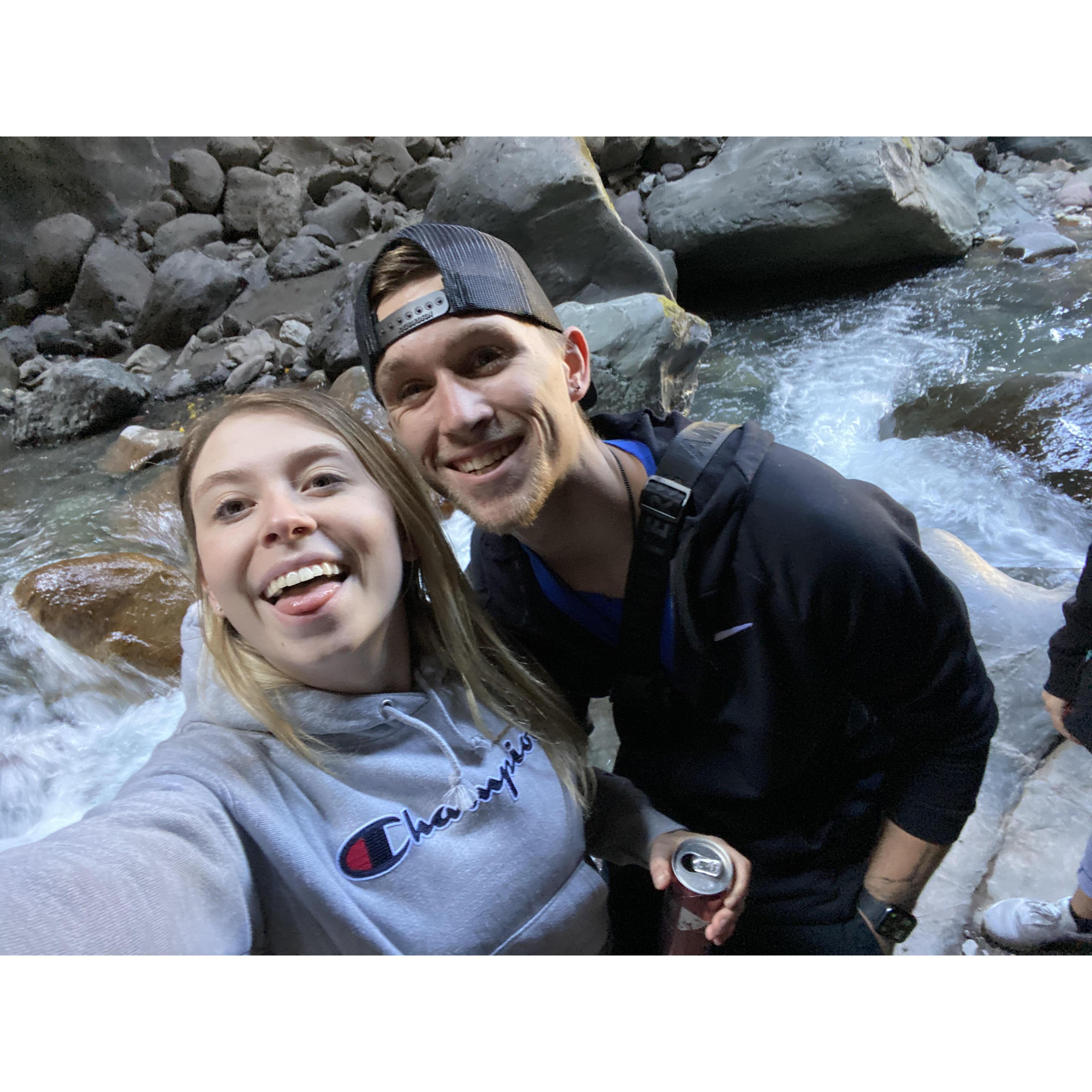 This photo was taken about an hour before Austin proposed to Aubry in Ouray Colorado. Aubry's favorite place to visit!