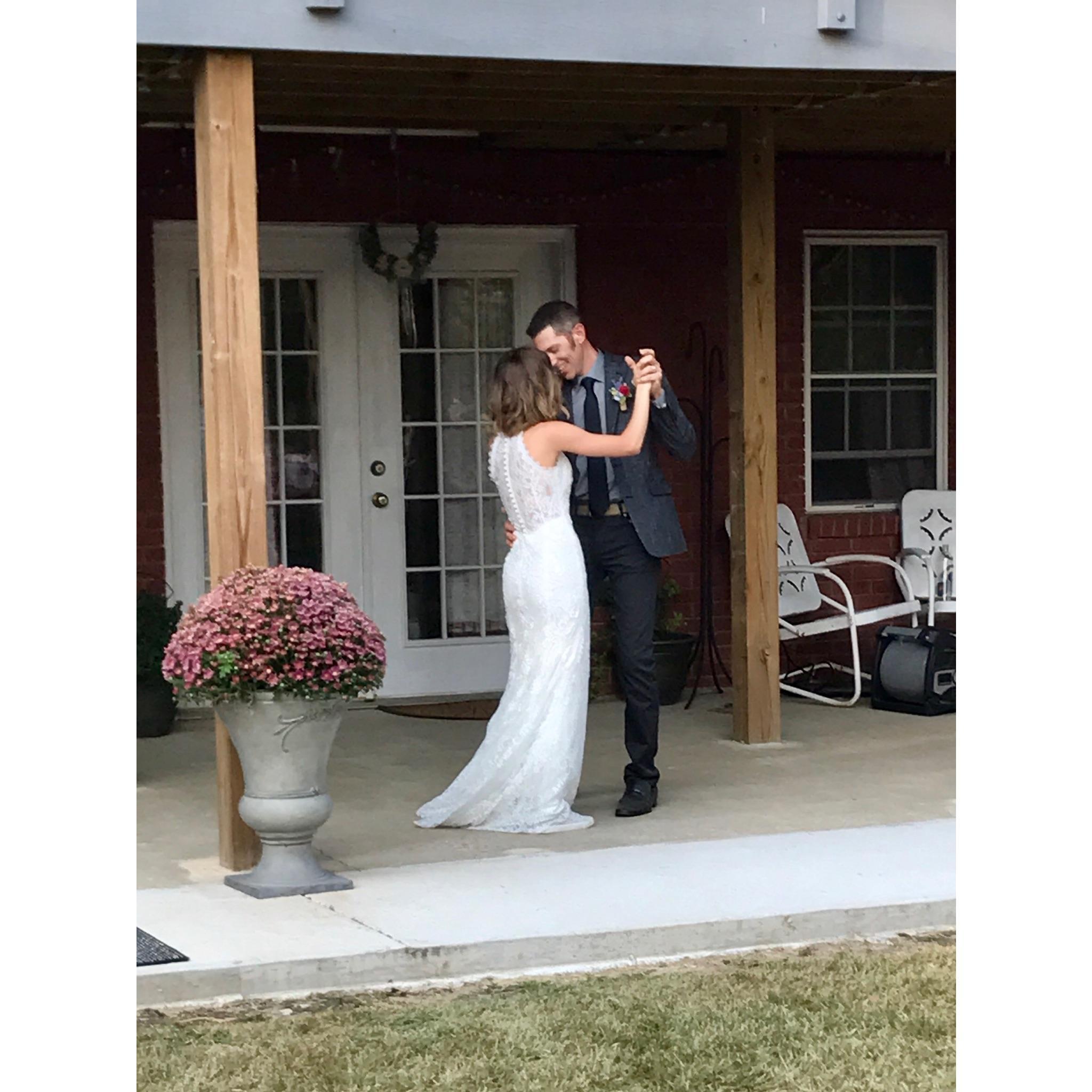 Steve Arm and Allisyn during their father-daughter dance.