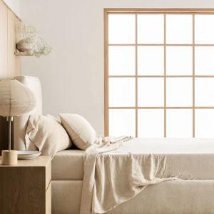 European Linen Sheet Set (Solid: Oat)