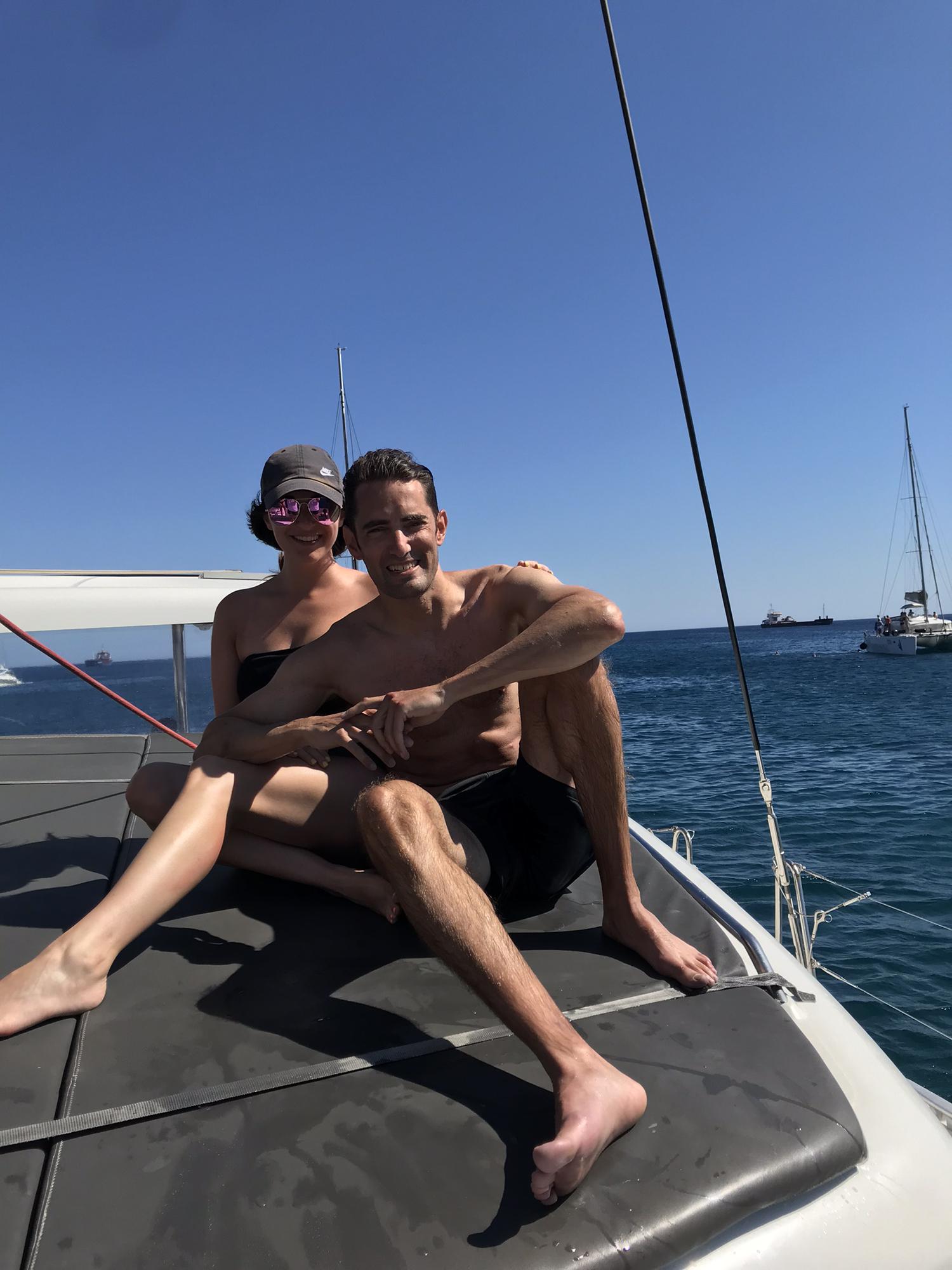 Santorini boat tour