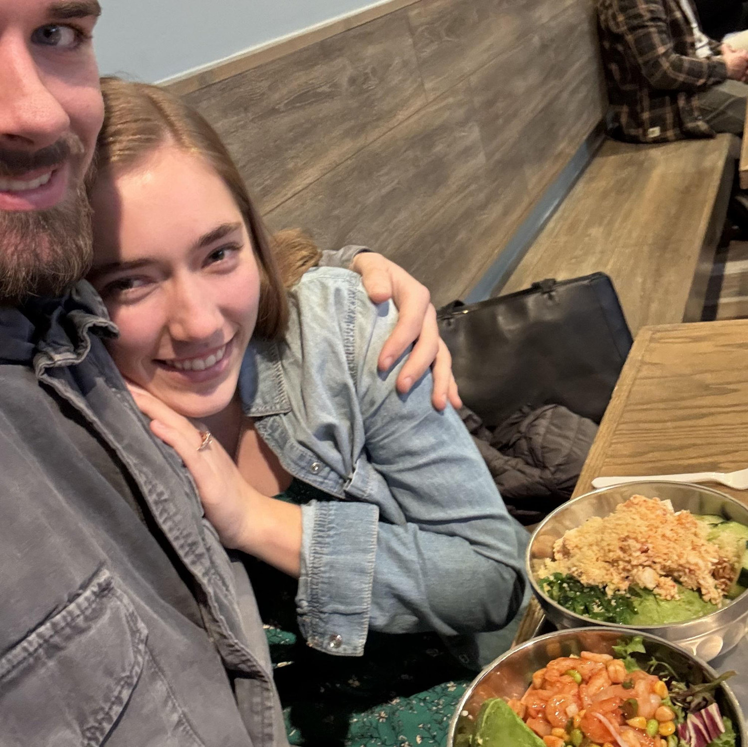 Enjoying Poke bowls