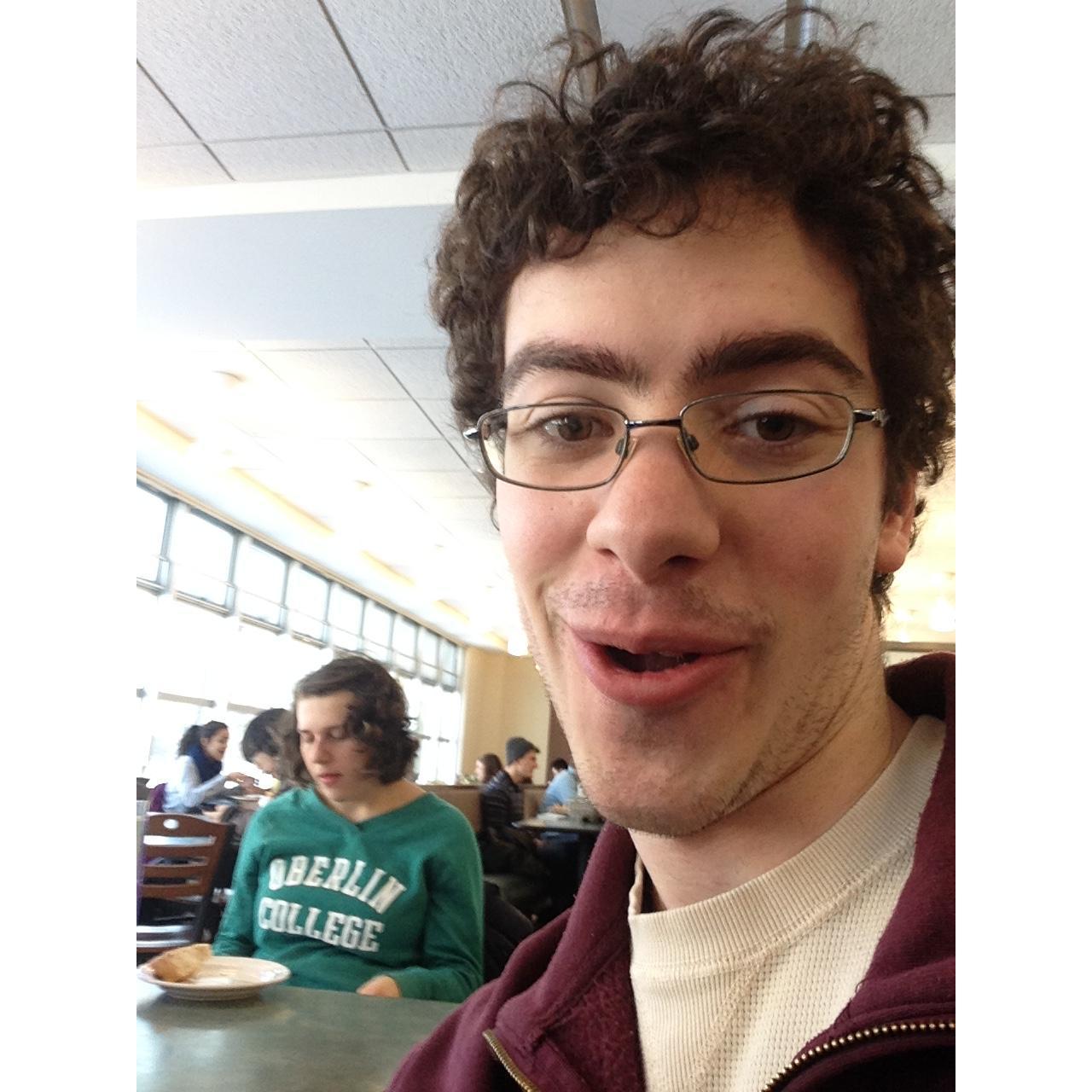 Helen's phone is filled with unflattering Jason selfies, sometimes with her in the background.