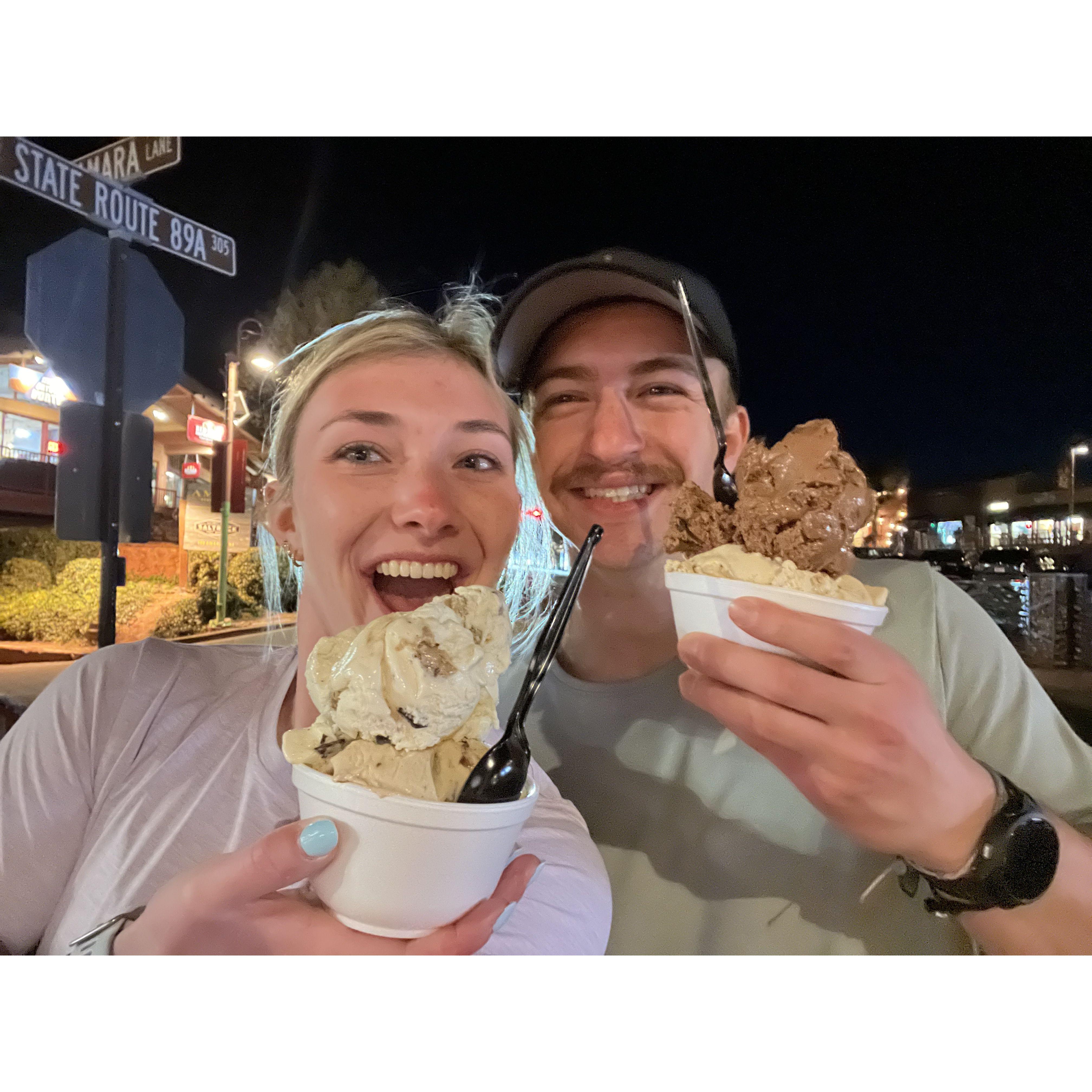 Ice cream in Arizona is huge!