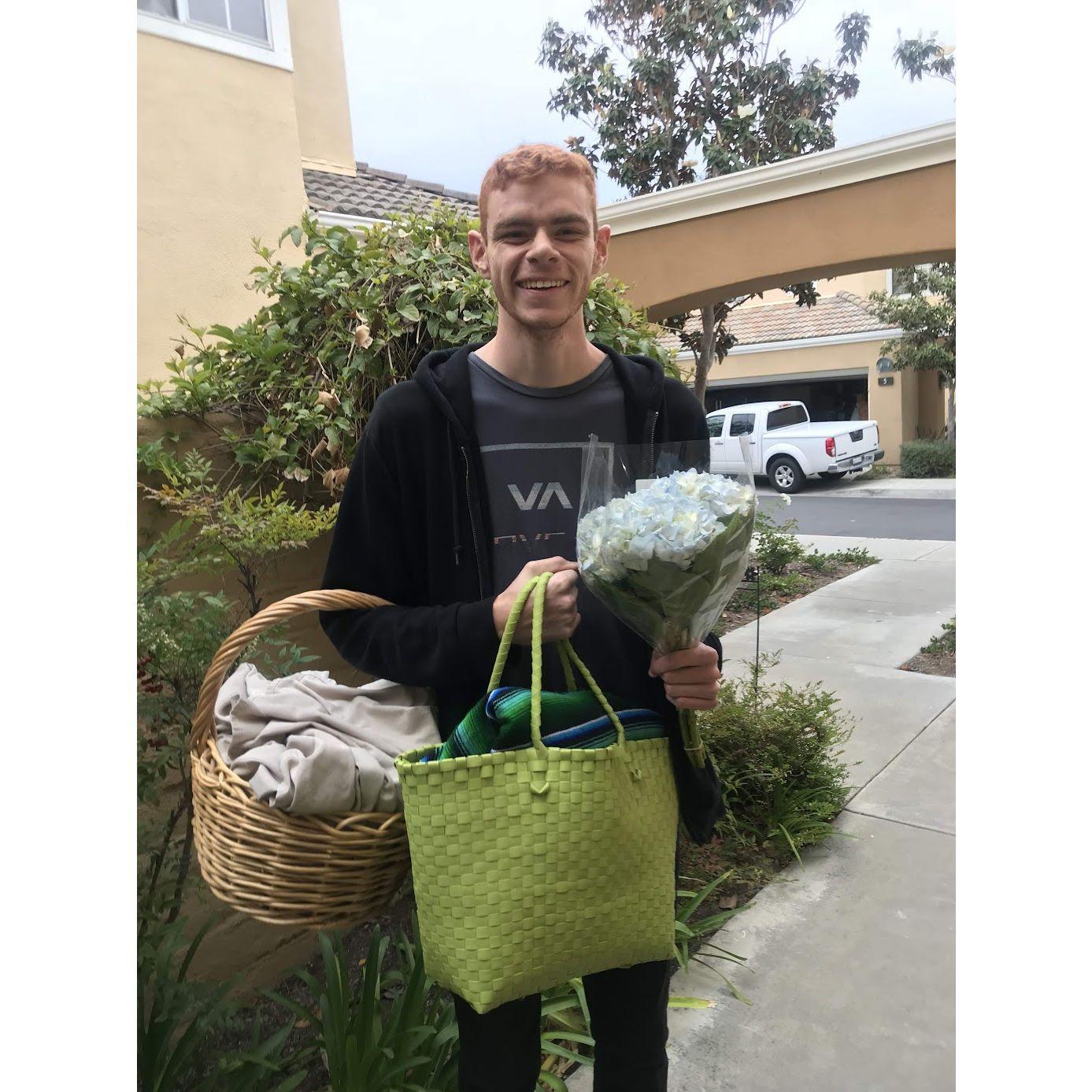 May 29, 2018 -- Ryan on his way to pick me up for our first date ☺