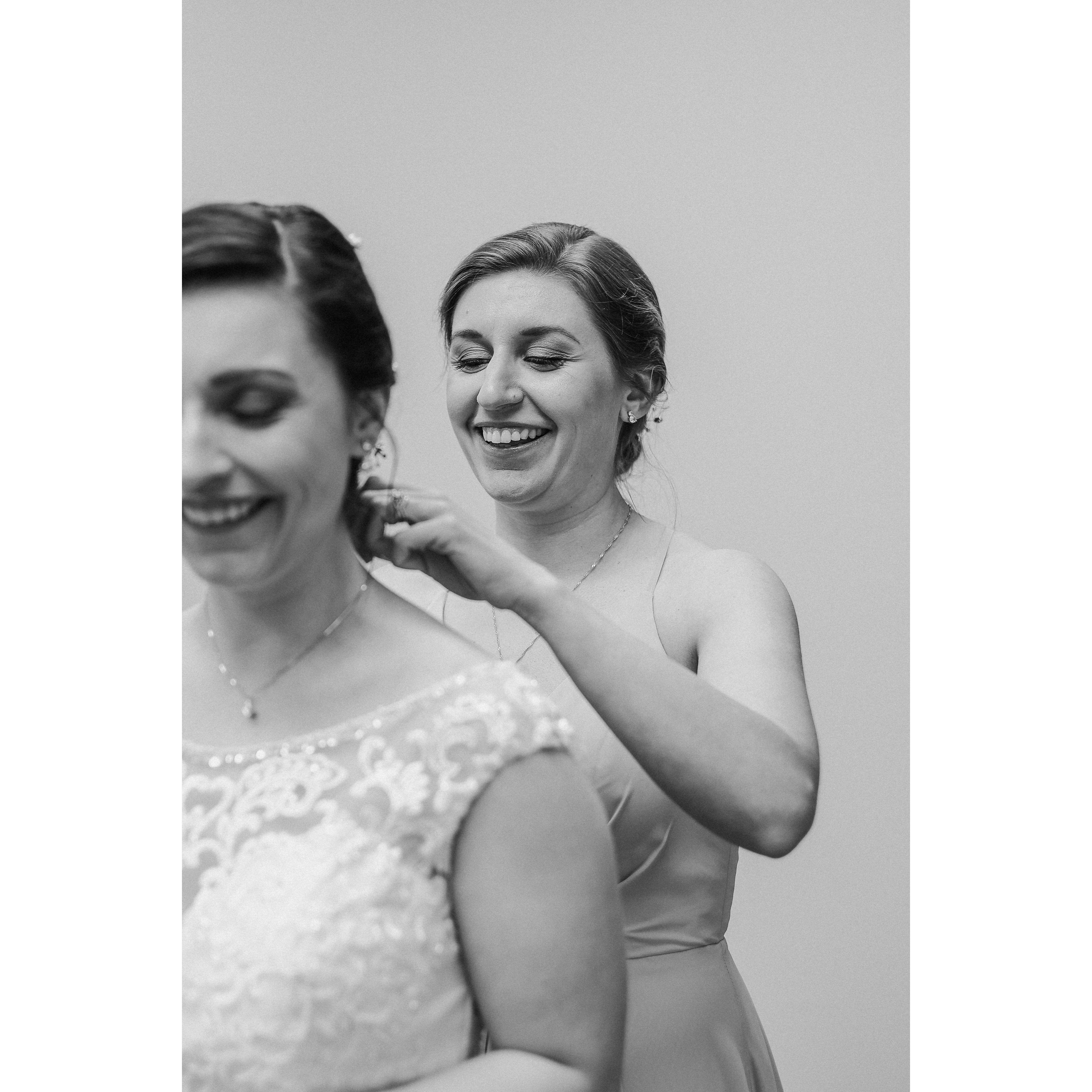 No bride is complete without her sister <3