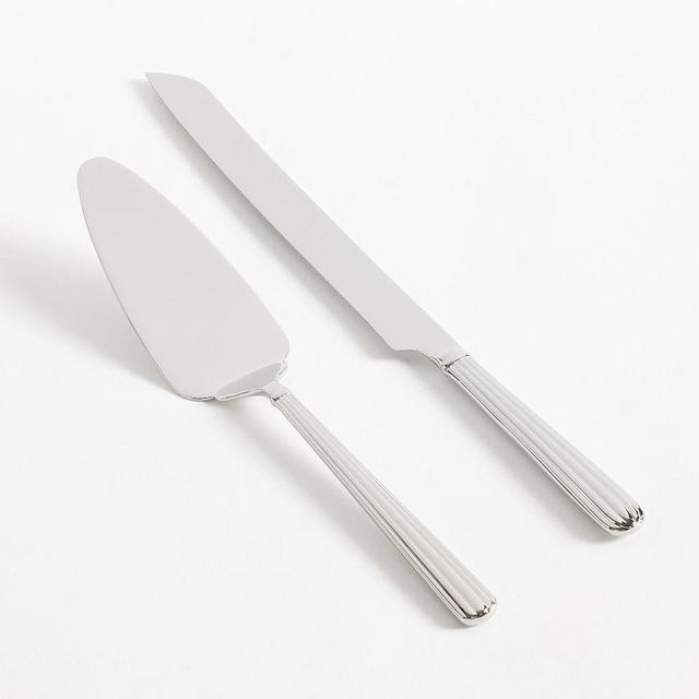 Monique Lhuillier Rivoli Cake Servers, Set of 2 - Stainless Steel
