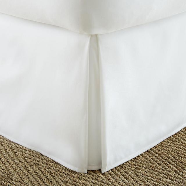 Home Collection Pleated King Bed Skirt in White