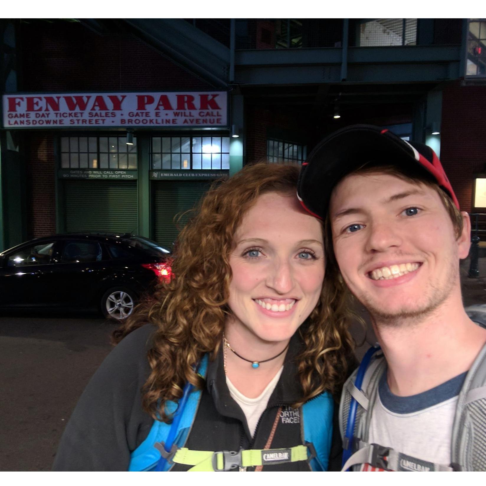 On the same trip as Acadia, we also went to Boston. We ate some good food, saw some cool things, and only got this close to Fenway Park.