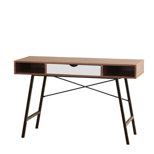 Edison Mid-Century Modern Writing Desk Espresso/Black - Buylateral