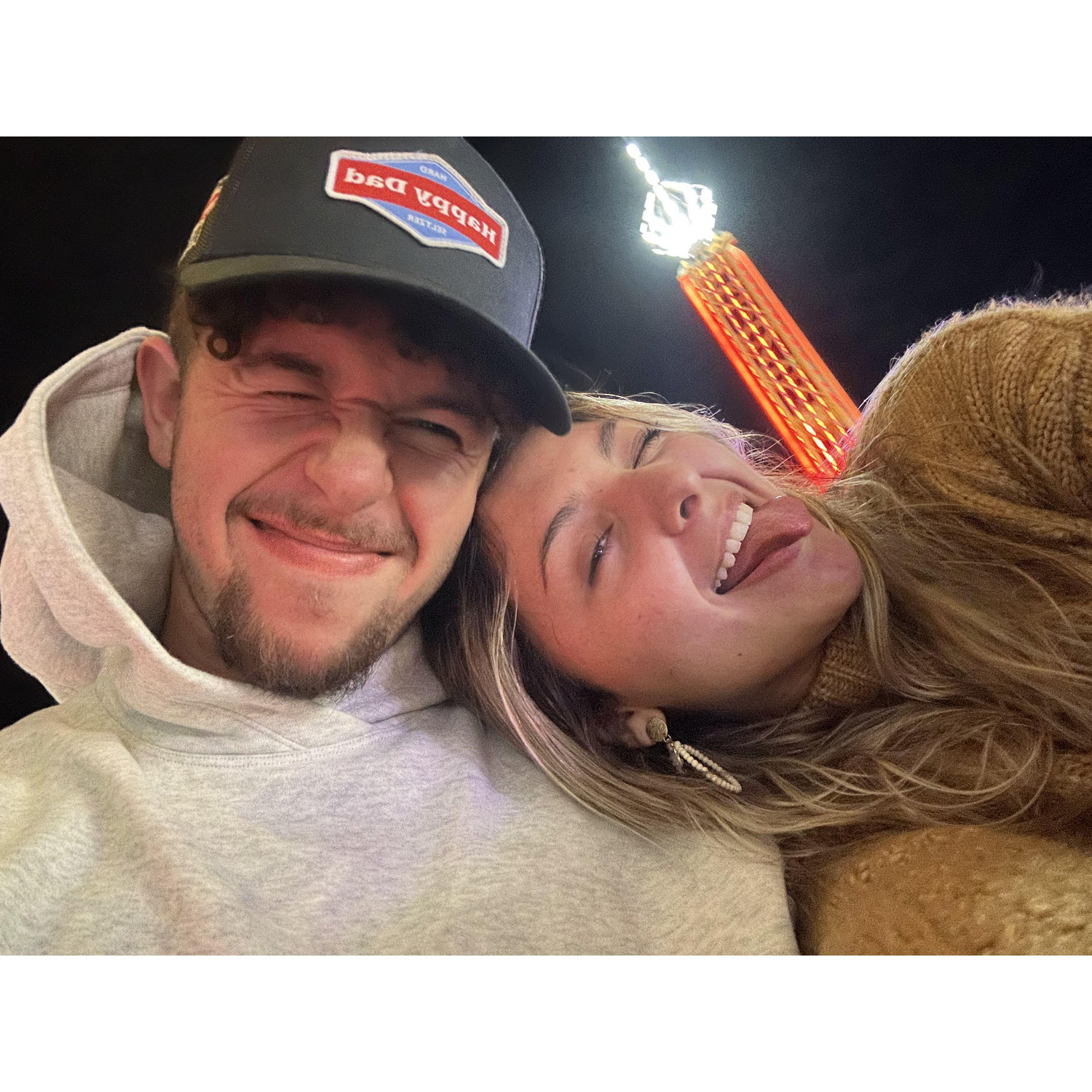 At the fair in the Ferris Wheel