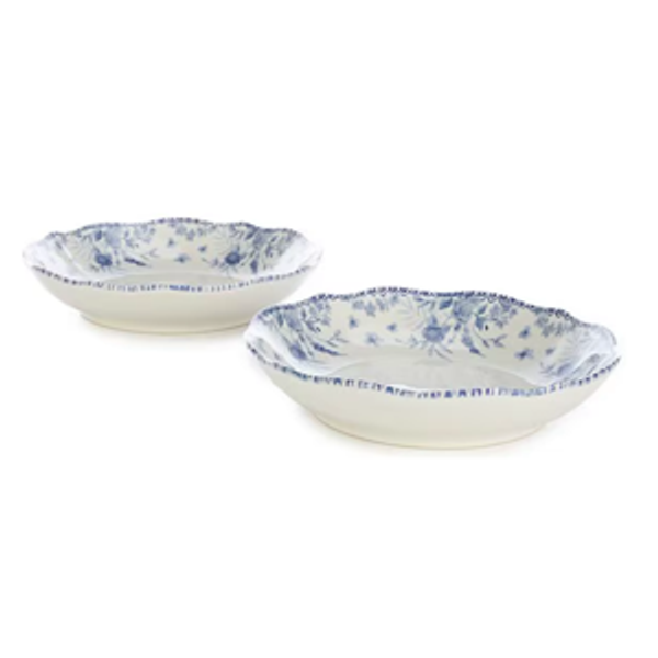 Southern Living Caroline Collection Blue & White Chinoiserie Pasta Bowls, Set of 2 | Dillard's