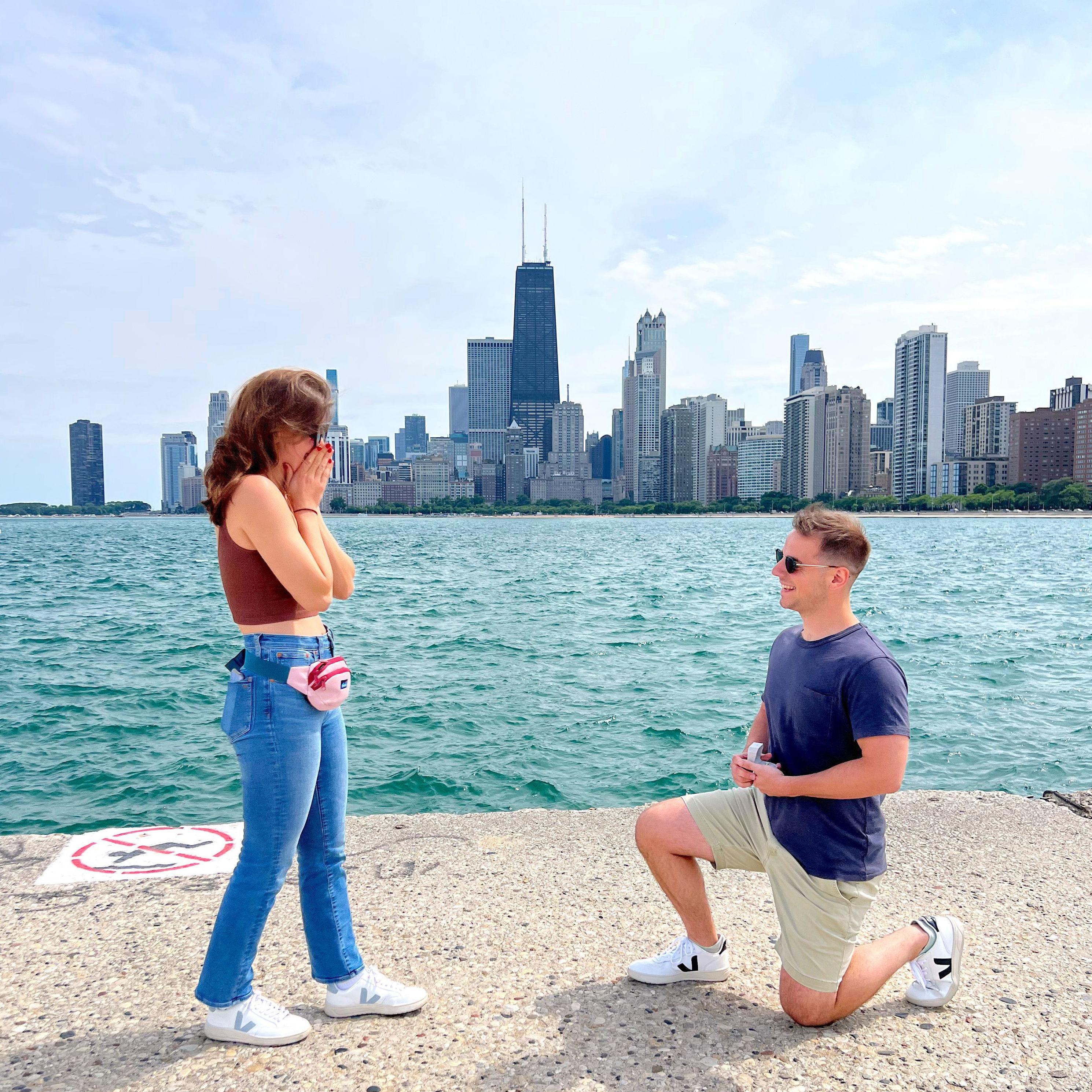 June 2022 - Andi proposed in Chicago where we first met