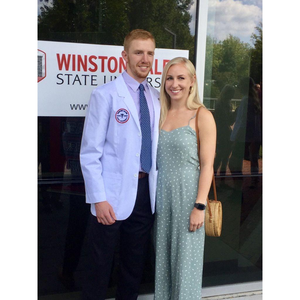 September 2019: Davis gets his white coat!