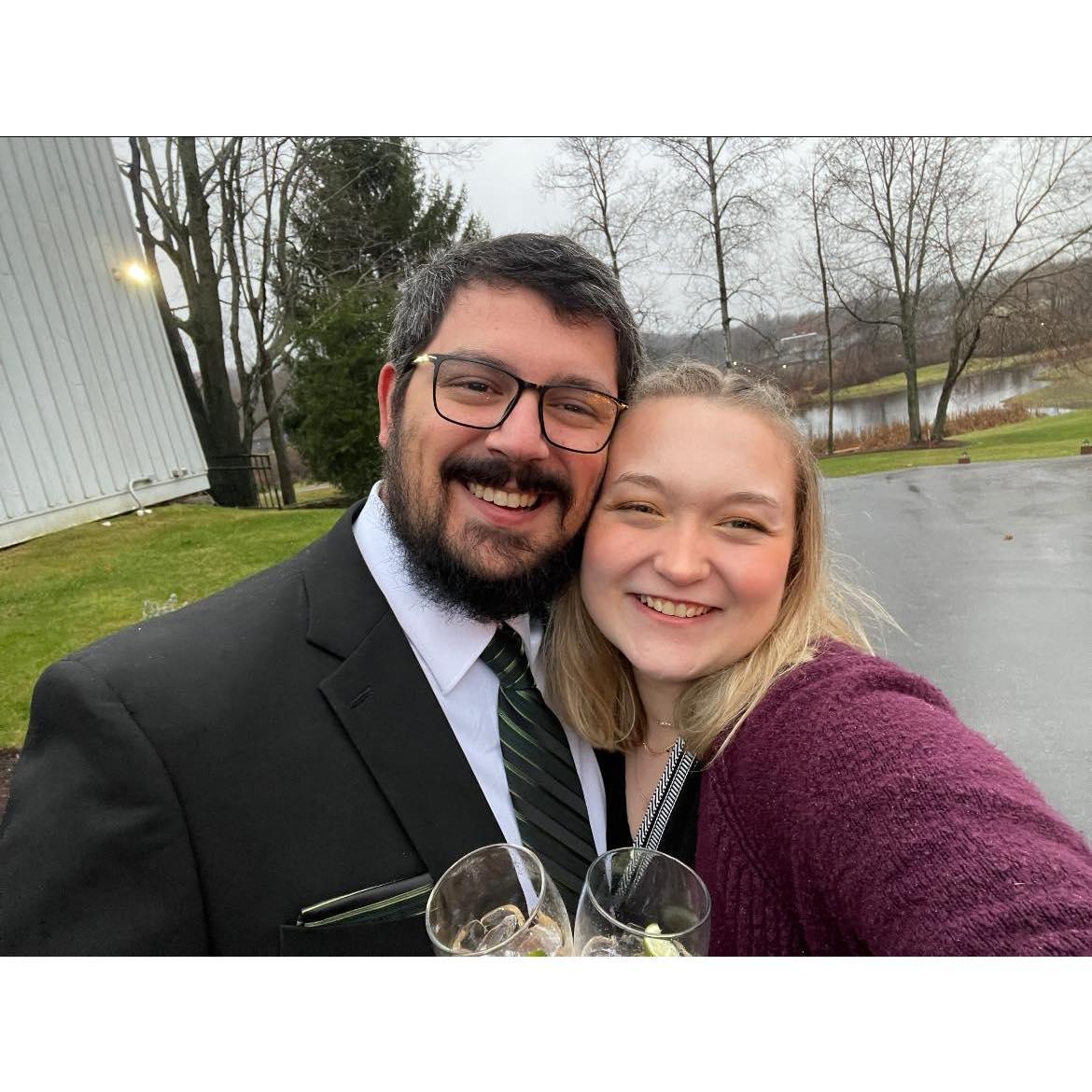 One of our first weddings we went to together!