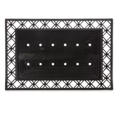Evergreen Geometric Border 24" x 36" Doormat Base in Black