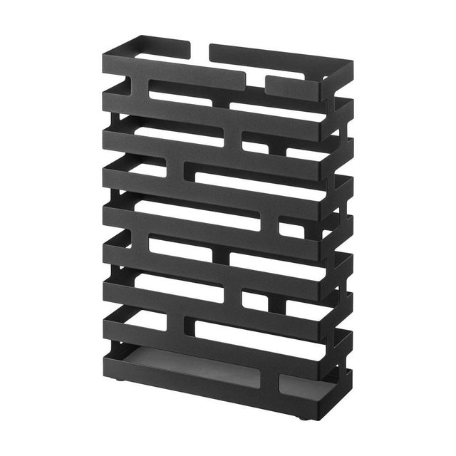 Yamazaki Brick Rectangular Umbrella Stand, Black
