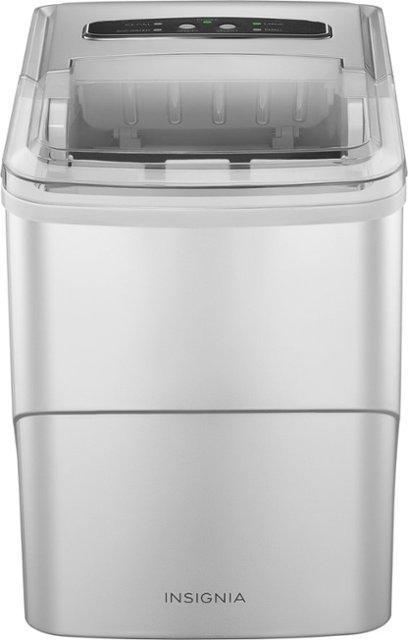 Insignia™ - 26 Lb. Portable Icemaker with Auto Shut-Off - Silver