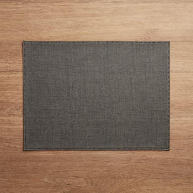 Shiloh Easy-Care Grey Placemat