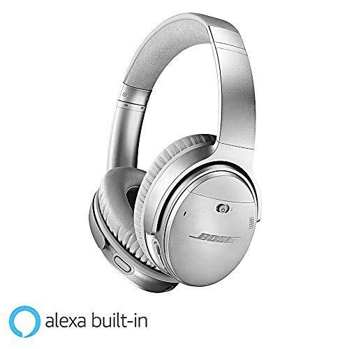 Bose QuietComfort 35 II Wireless Bluetooth Headphones, Noise-Cancelling, with Alexa voice control, enabled with Bose AR - Silver