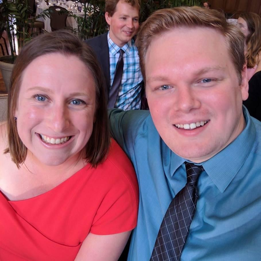At Eddie and Lindsey's wedding.