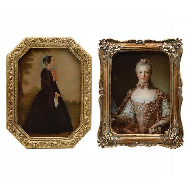 YULINK 5x7 Antique Gold Picture Frame & 5x7 Vintage Bronze Gold Picture Frame, Bundle