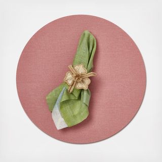 Chic Denim Round Reversible Placemat, Set of 4