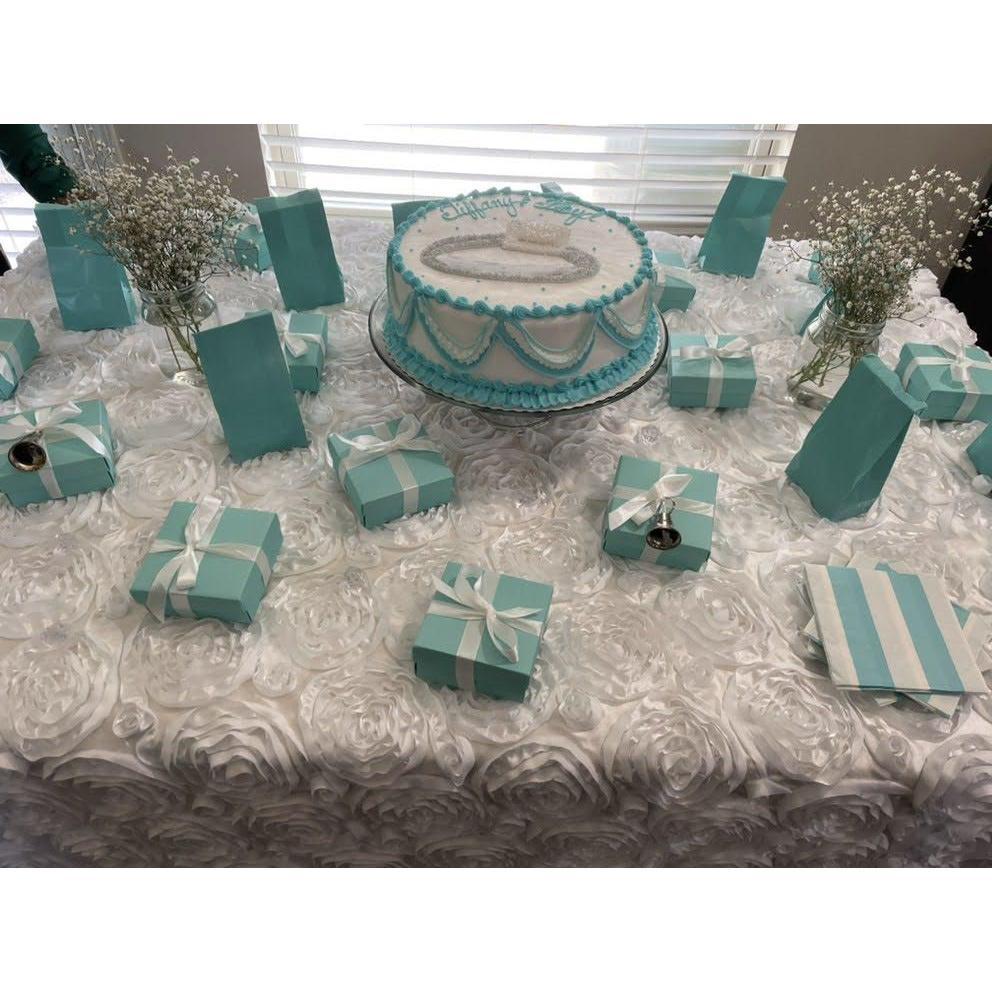 Our Tiffany and Flo surprise engagement party decor.