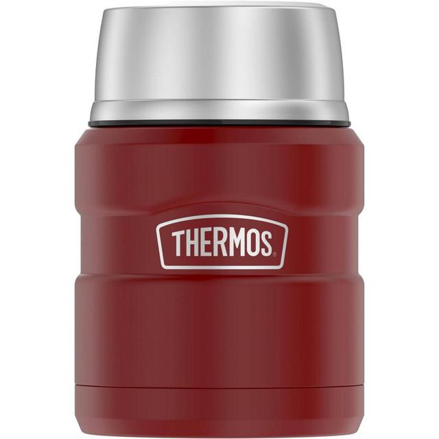 Thermos 16oz Stainless King Food Jar with Spoon - Rustic Red