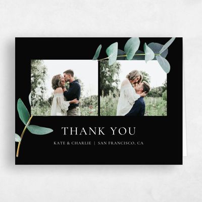 Black Wedding Thank You - Galata Photo