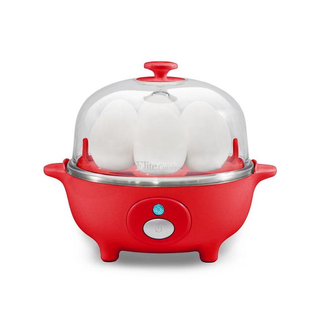 Elite Cuisine Automatic Easy Egg Cooker, 7 Eggs