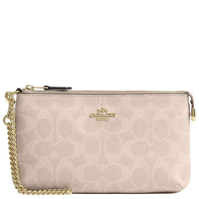 Coach Womens Large Wristlet W Chain