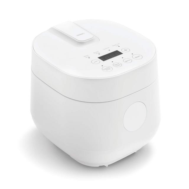 GreenLife Ceramic 4-Cup Rice Cooker, White