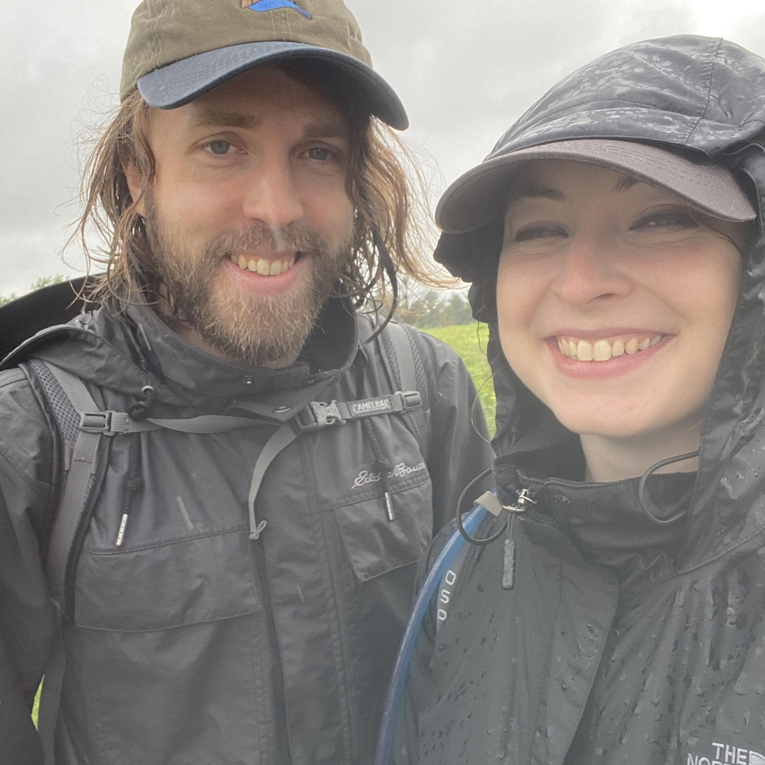 A very wet hike together