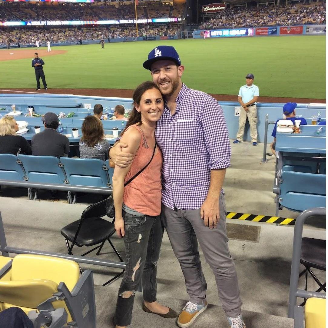 Our first Dodger game together