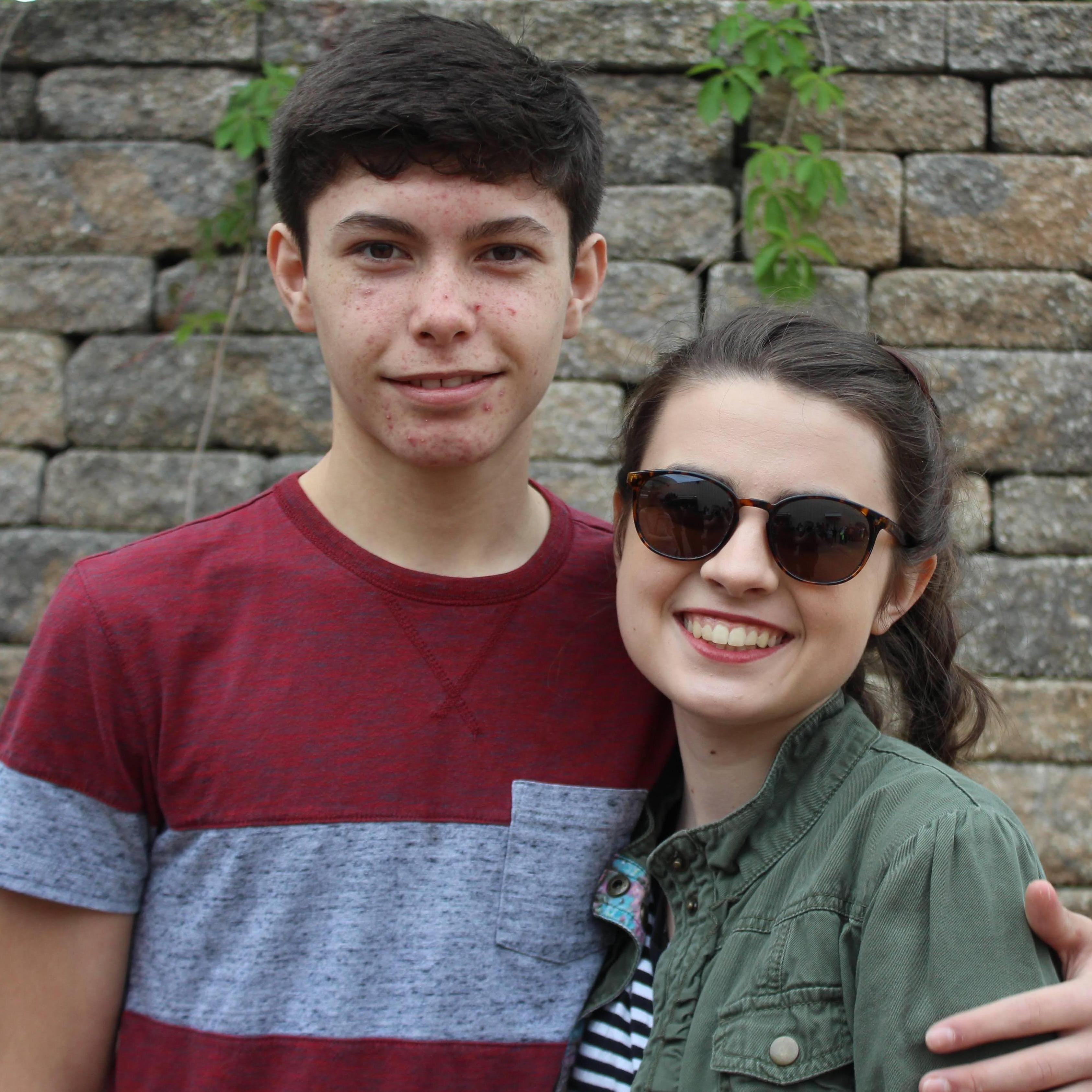 Conservation club zoo trip at the end of the bride's senior year in May 2018.