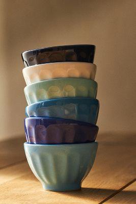 Amelie Assorted Latte Cereal Bowls, Set of 6