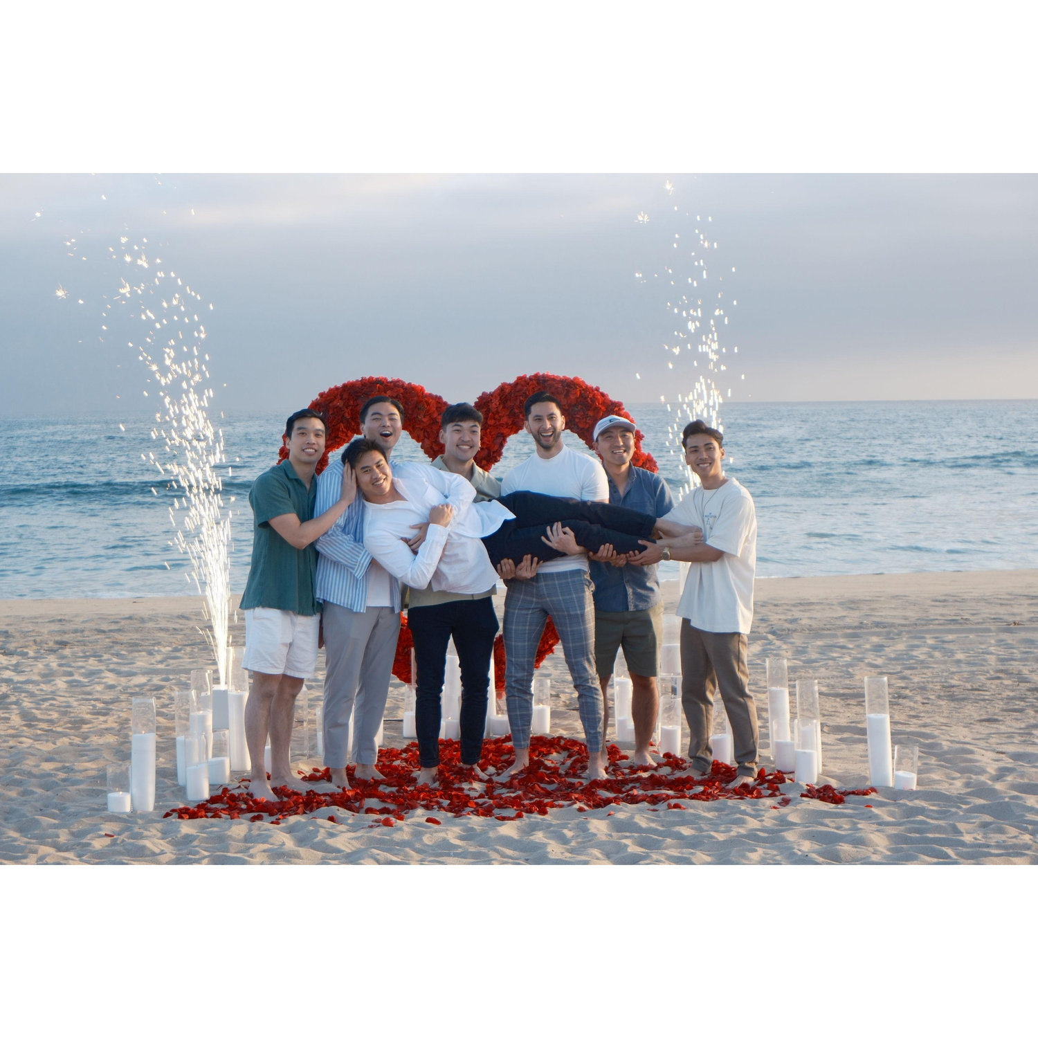 The proposal in Huntington Beach, CA!