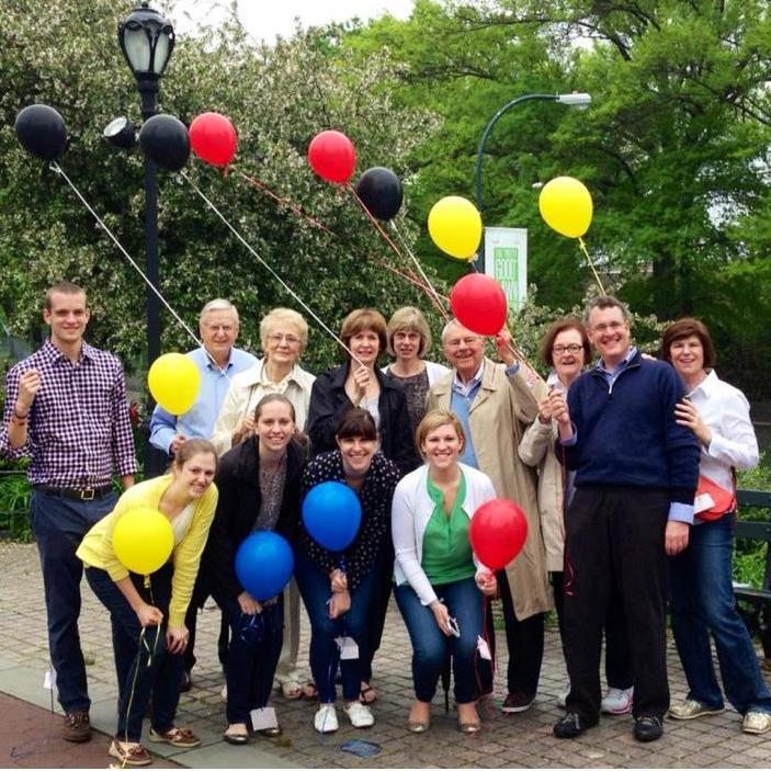 Balloon release to celebrate Peter Huber's life.