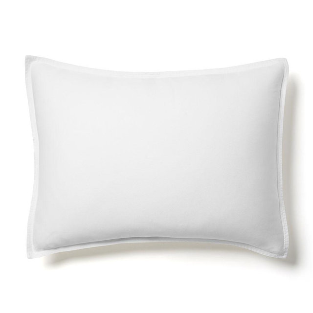 Brushed Tencel Twill King Sham, White