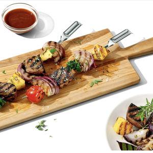 OXO Good Grips Grilling Tools, Stainless Steel Grilling Skewers - Set of 6