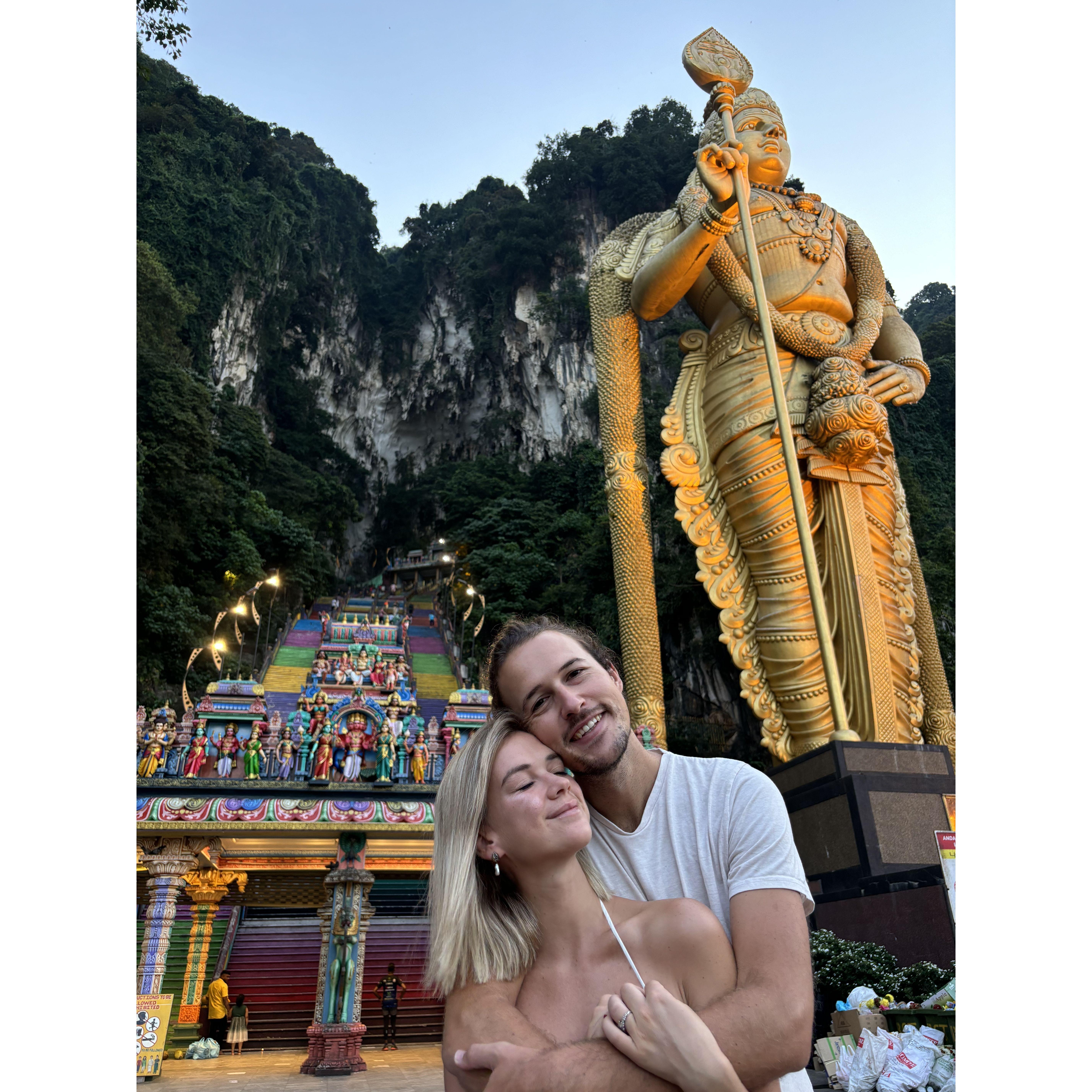 "Just the two of us, creating memories in foreign lands..." Early mornings exploring Kuala Lumpur, Malaysia