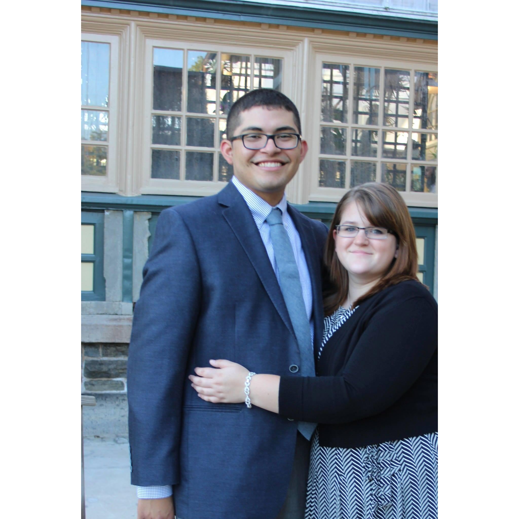 Mike and I celebrating my cousin Jess's wedding