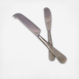 Ridge Cheese Knife & Spreader