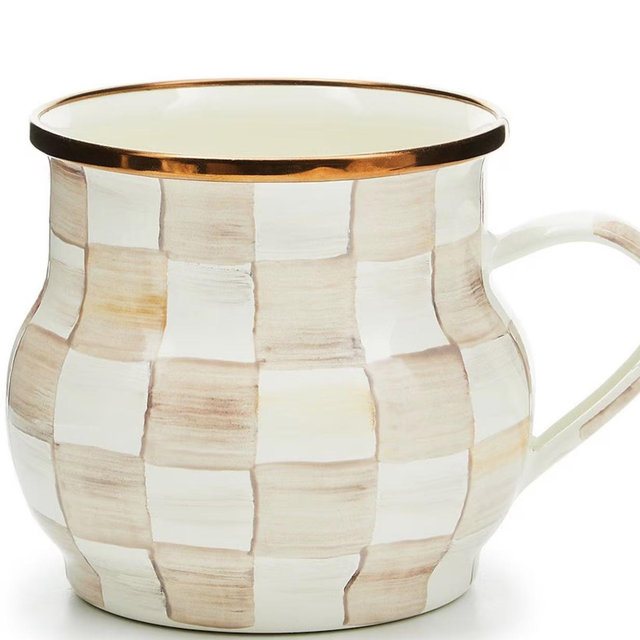 MacKenzie-Childs Check® Enamel Mug