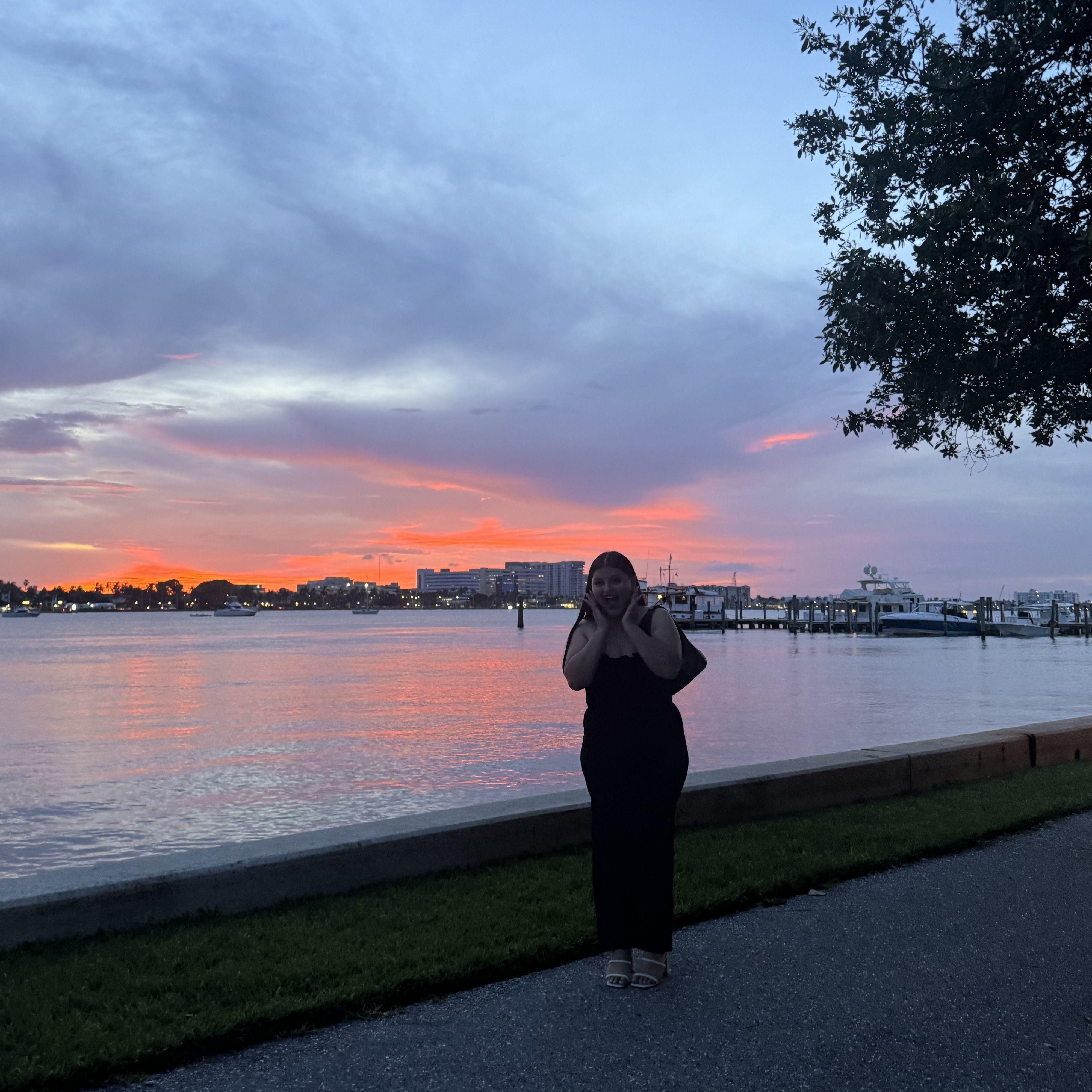 The moment Brittany realized she was about to be proposed to.