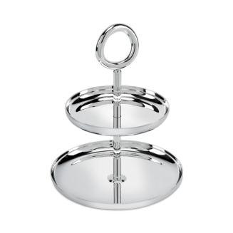 Christofle Vertigo 2 Tier Pastry Stand