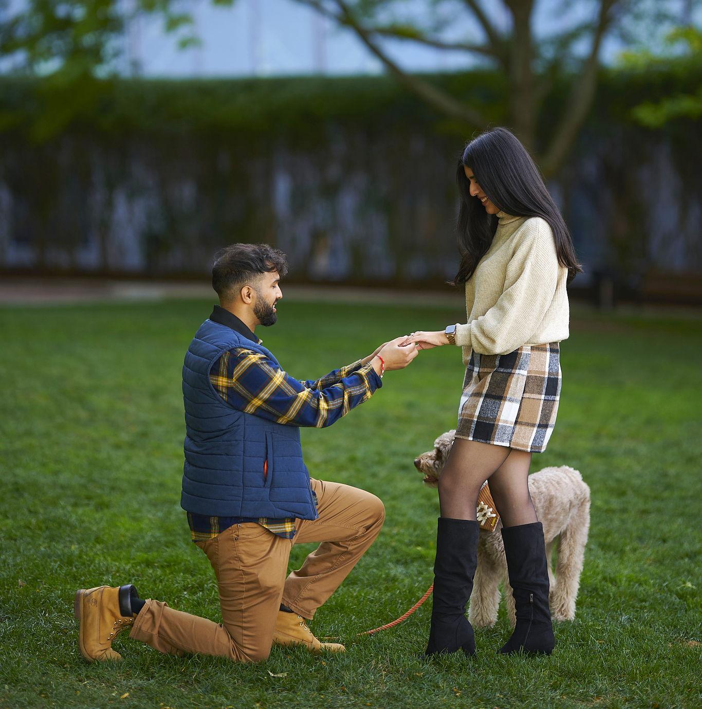 Our engagement in Boston– the city where we first met