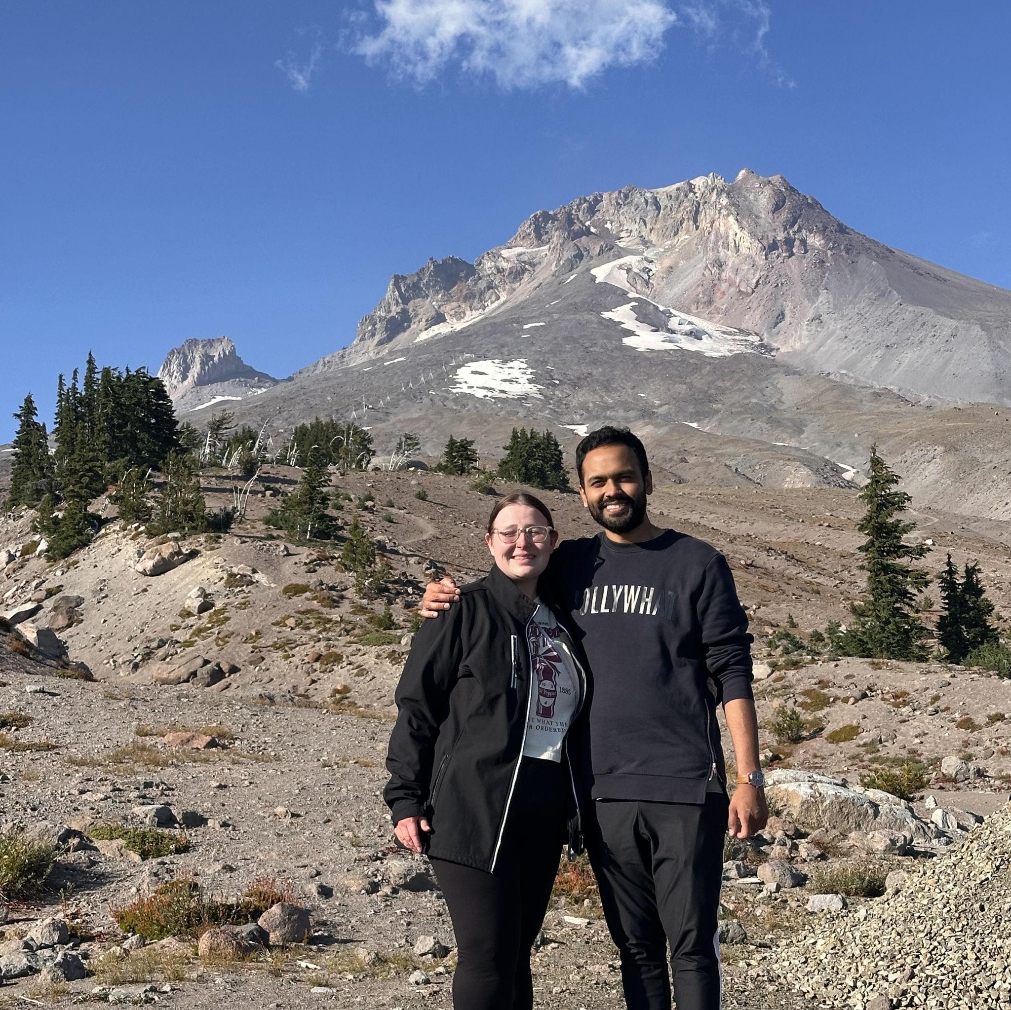 Visiting the iconic Mt. Hood here in Oregon. Even though it was summer, the mountain top always has snow year-round!